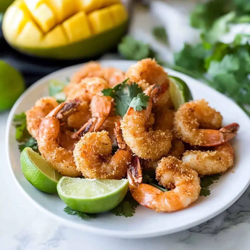 Coconut Shrimp / Prawns with Spicy THAI Mango Sauce Recipe - Recipe Image