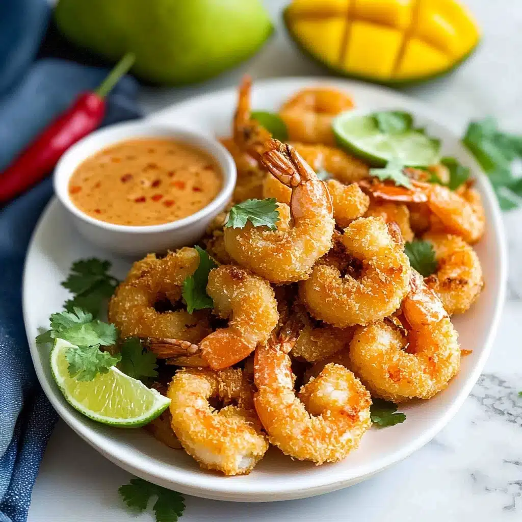 Coconut Shrimp / Prawns with Spicy THAI Mango Sauce Recipe - Recipe Image