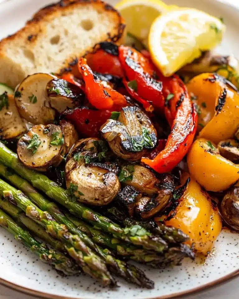Incredible BBQ Grilled Vegetables - marinated! Recipe