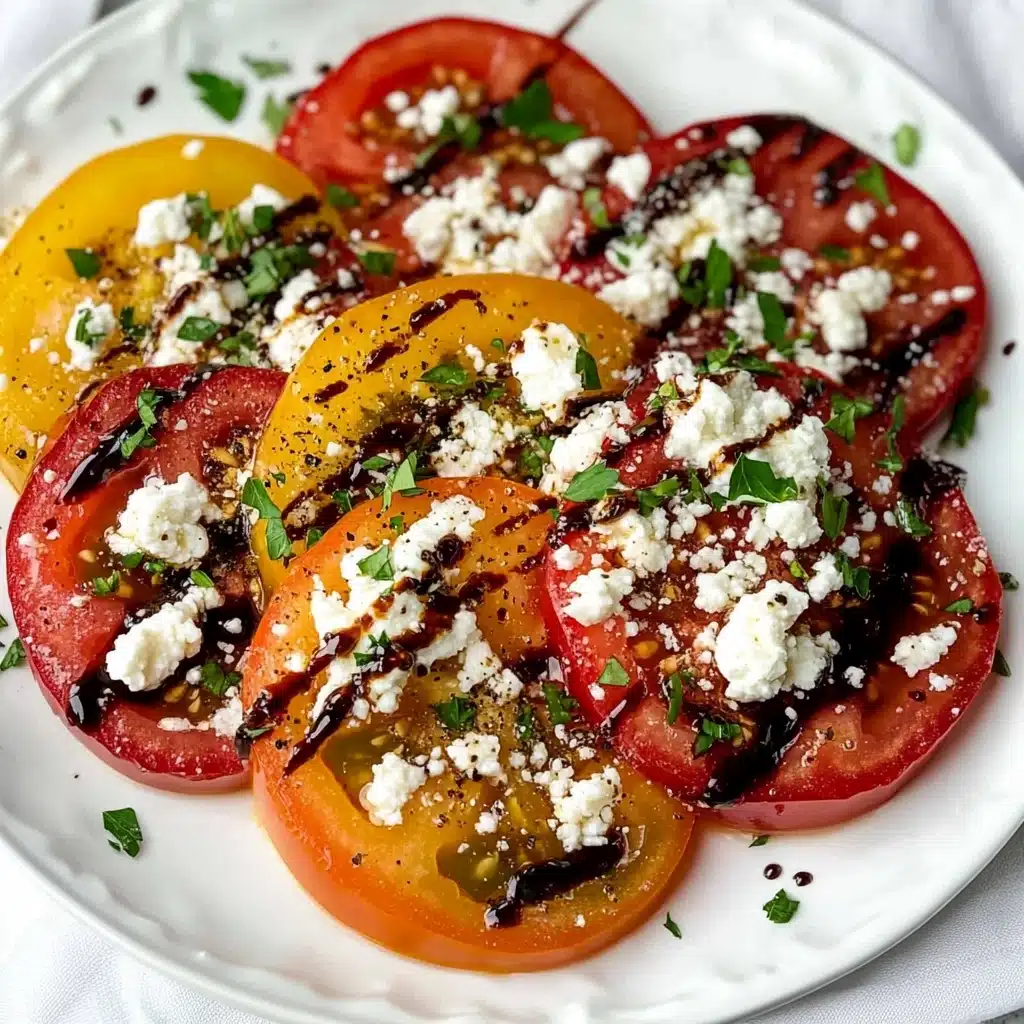 Heirloom Tomatoes and Feta Salad Recipe - Recipe Image