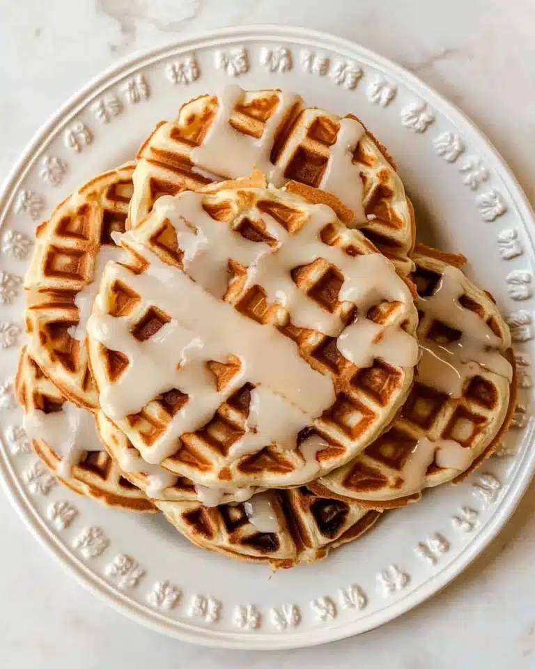 Cinnamon Roll Waffles Recipe