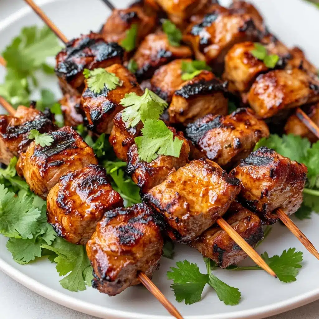 Honey Beer BBQ Chicken Skewers Recipe - Recipe Image