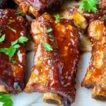 Ribs With Peach BBQ Sauce Recipe
