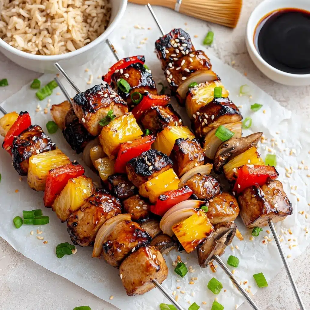 Teriyaki Pineapple Chicken Kabobs (Sweet & Smoky) Recipe - Recipe Image