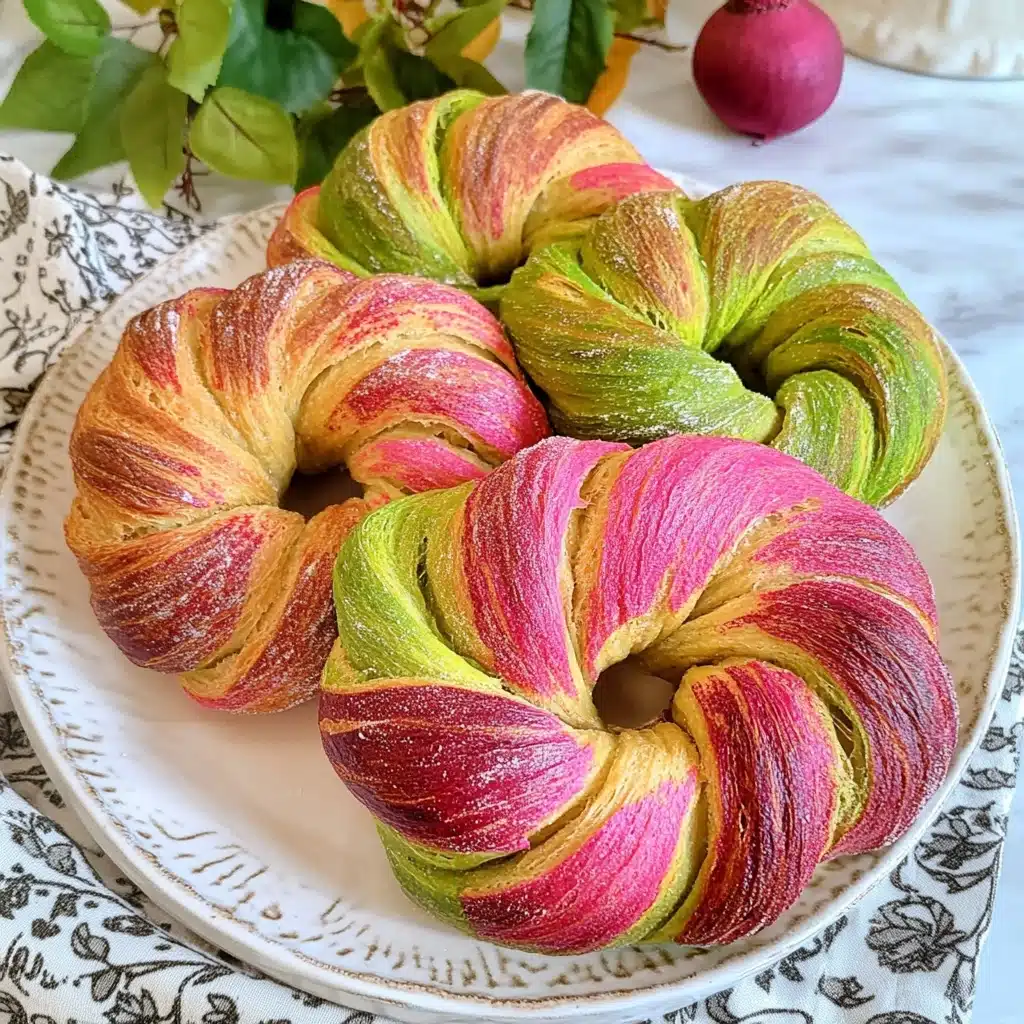 Beetroot Spinach Bread Braid Recipe - Recipe Image