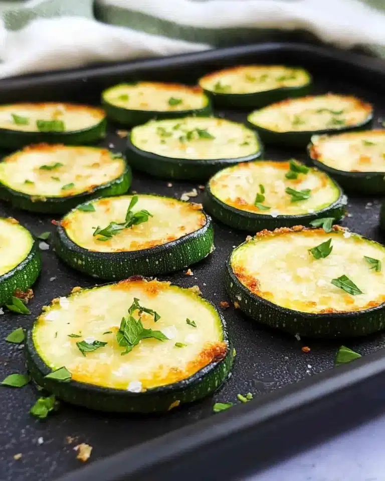 Parmesan Roasted Zucchini Recipe