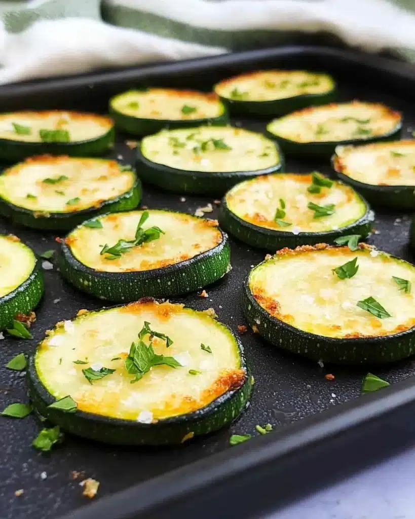 Parmesan Roasted Zucchini Recipe