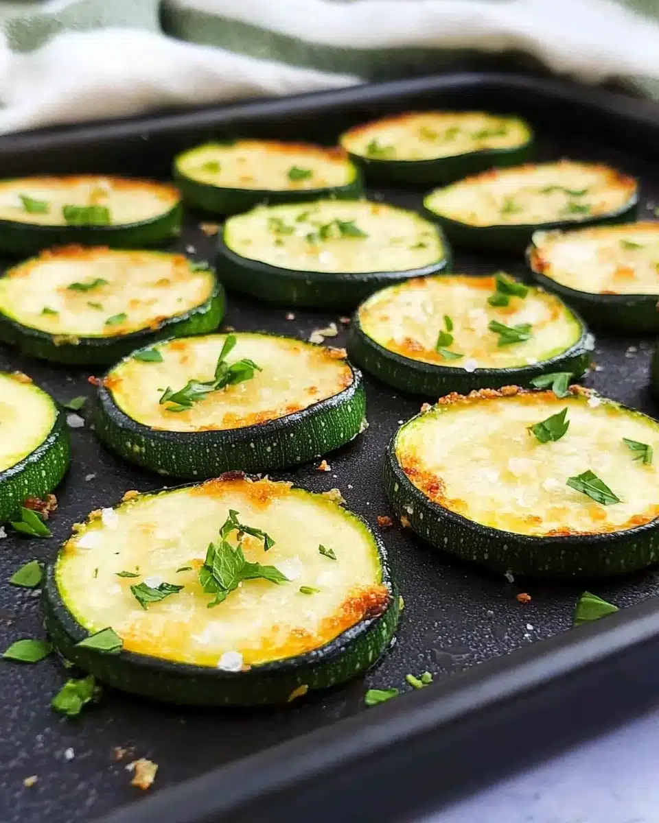 Parmesan Roasted Zucchini Recipe