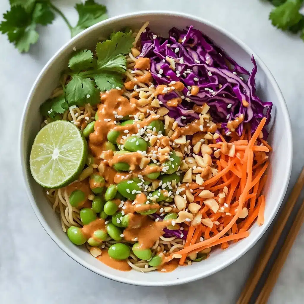 Cold Sesame Peanut Pasta Salad Recipe - Recipe Image