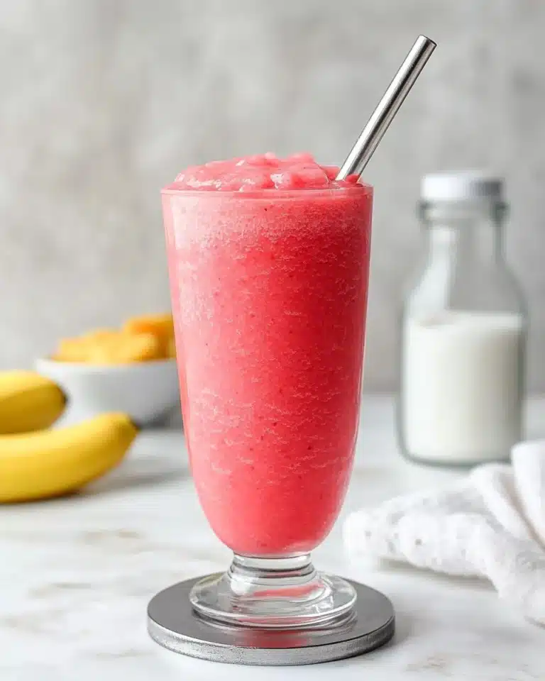 Healthy Watermelon Banana Smoothie Recipe