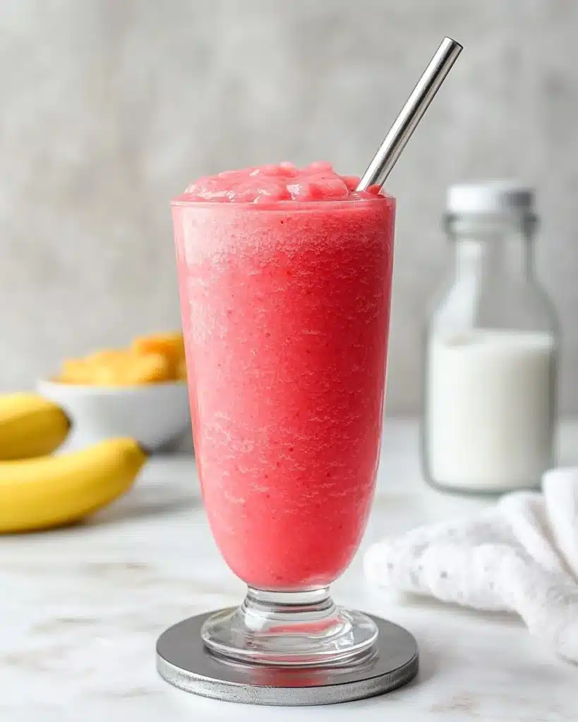 Healthy Watermelon Banana Smoothie Recipe