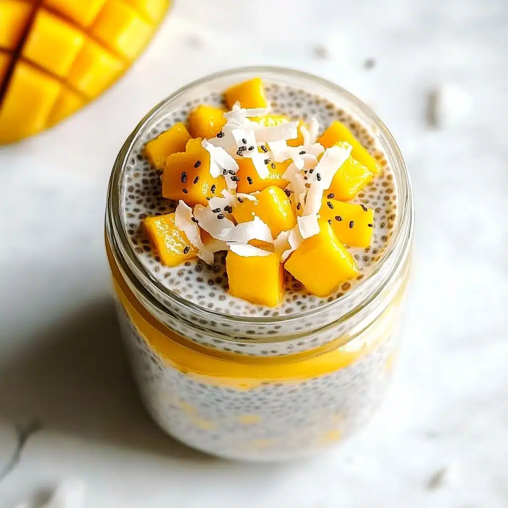 Mango Coconut Chia Pudding Recipe - Recipe Image