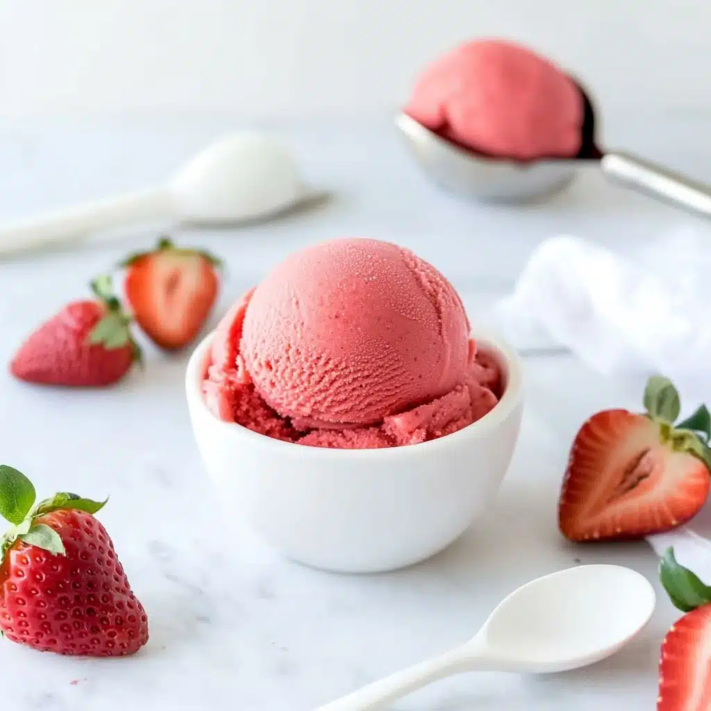 2-Ingredient Strawberry Sorbet Recipe - Recipe Image