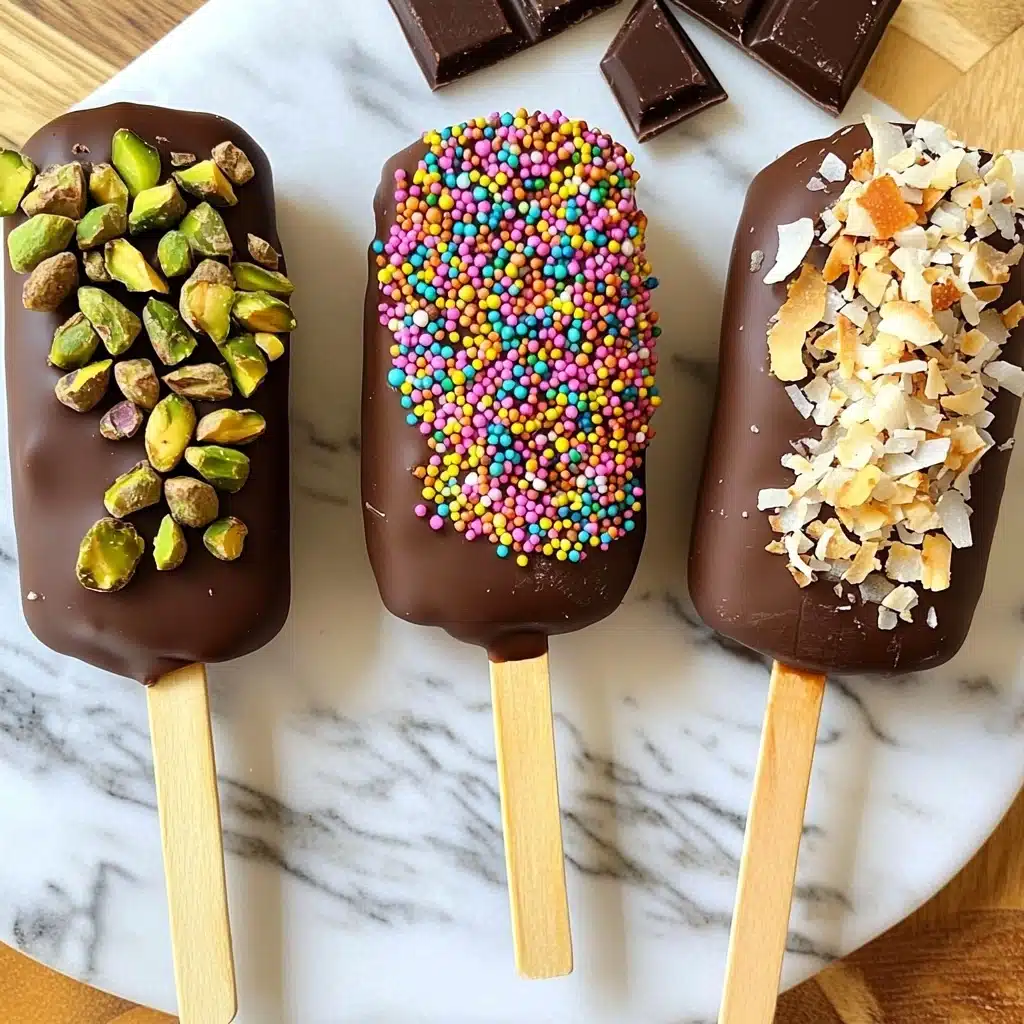 Chocolate-Dipped Frozen Bananas Recipe - Recipe Image