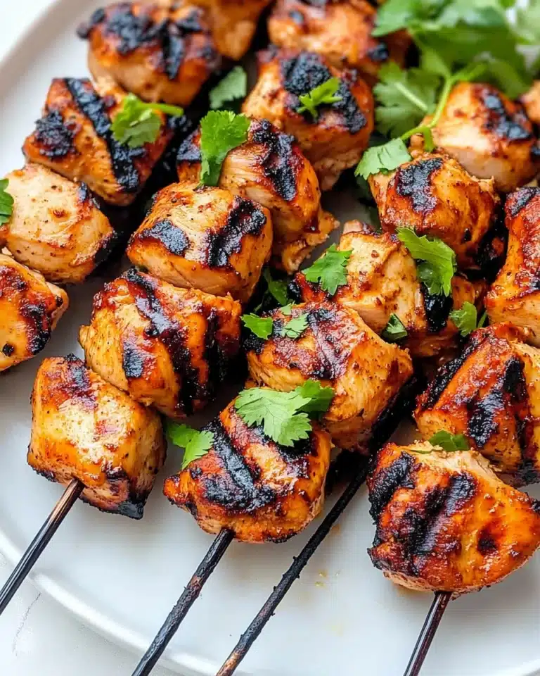 Honey Beer BBQ Chicken Skewers Recipe
