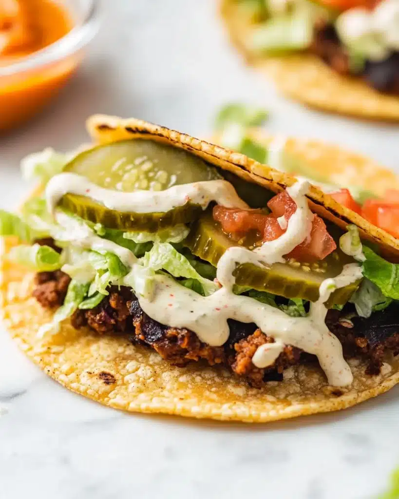 Easy Smash Burger Tacos Recipe