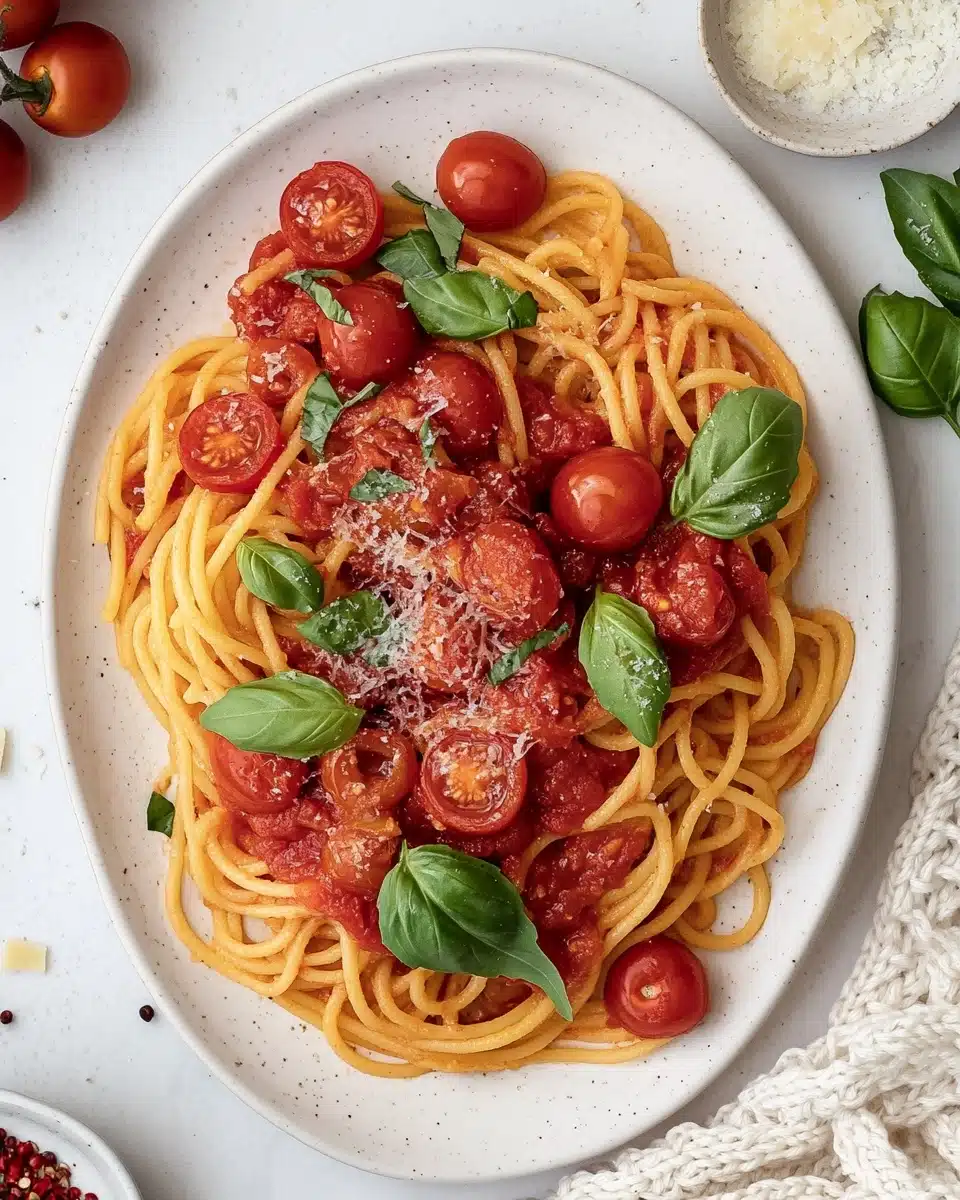 One-Pan Burst Tomato Pasta That Screams Summer Recipe
