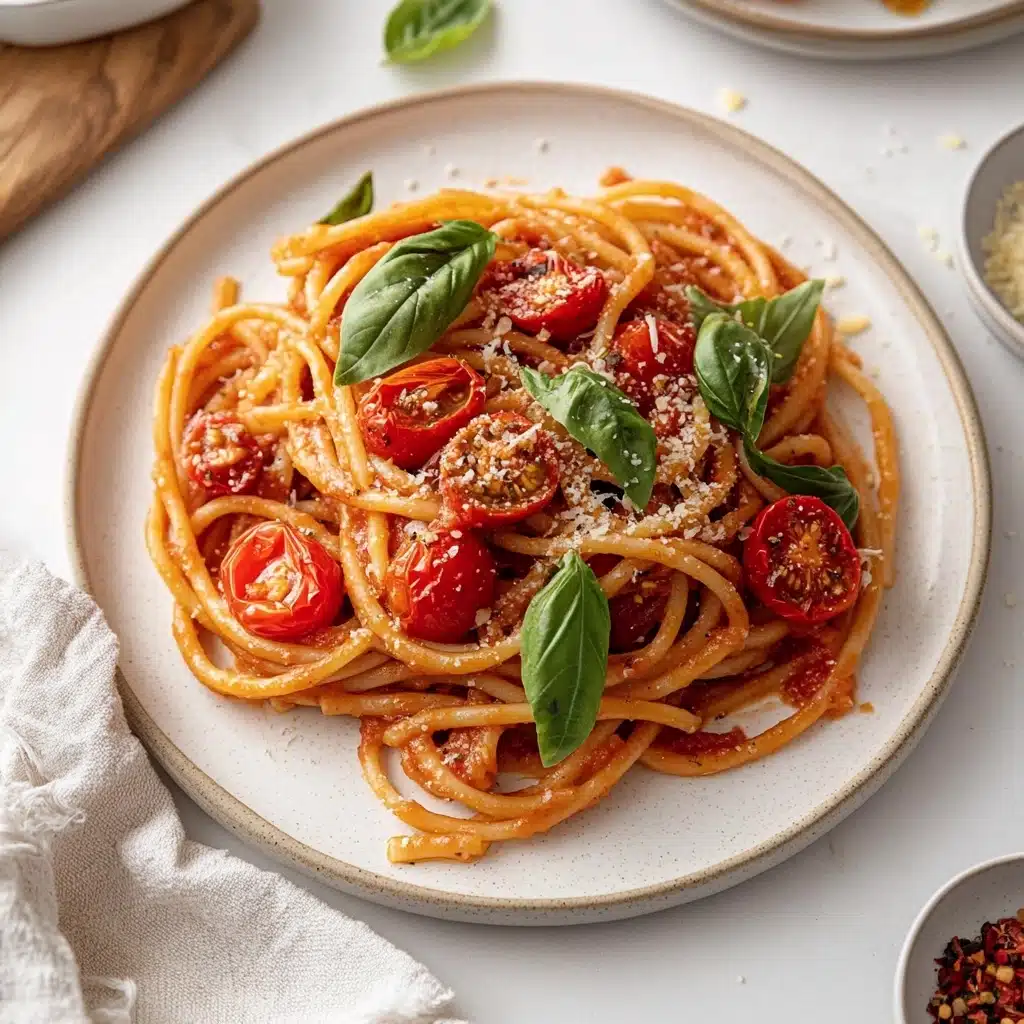 One-Pan Burst Tomato Pasta That Screams Summer Recipe - Recipe Image