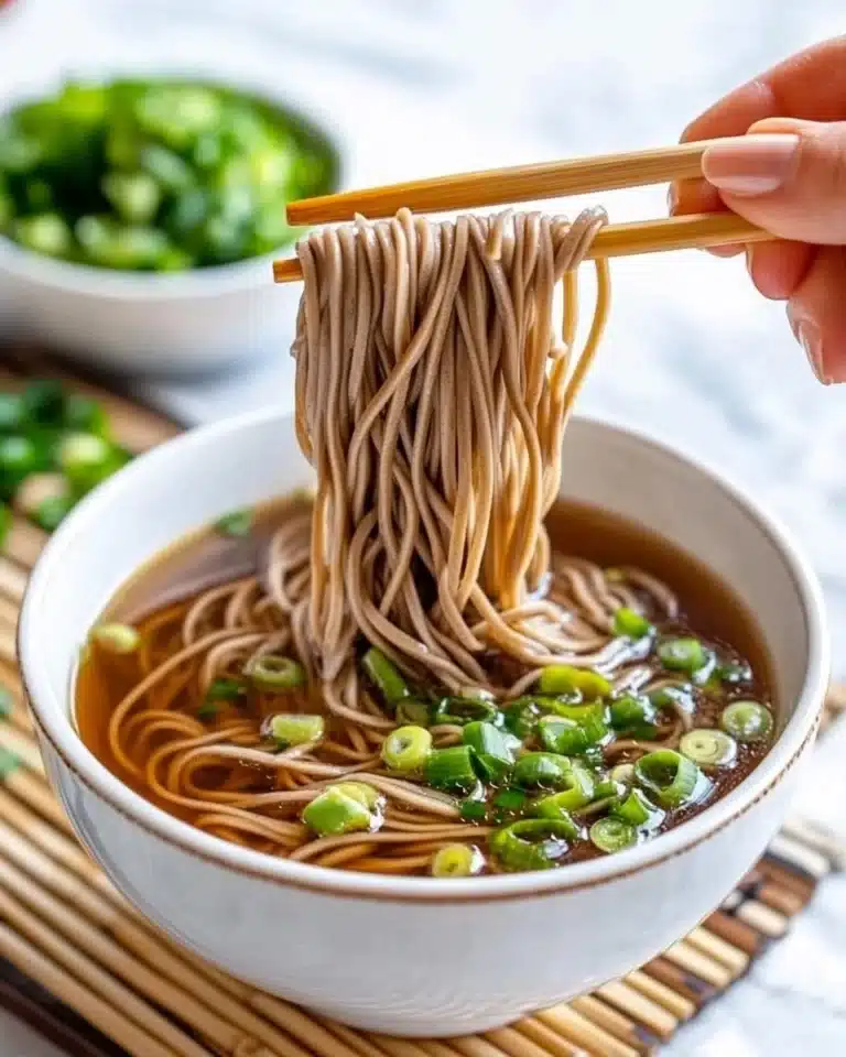 Chilled Soba Noodle Soup Recipe