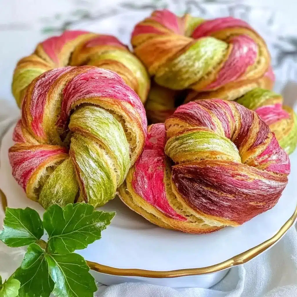 Beetroot Spinach Bread Braid Recipe - Recipe Image