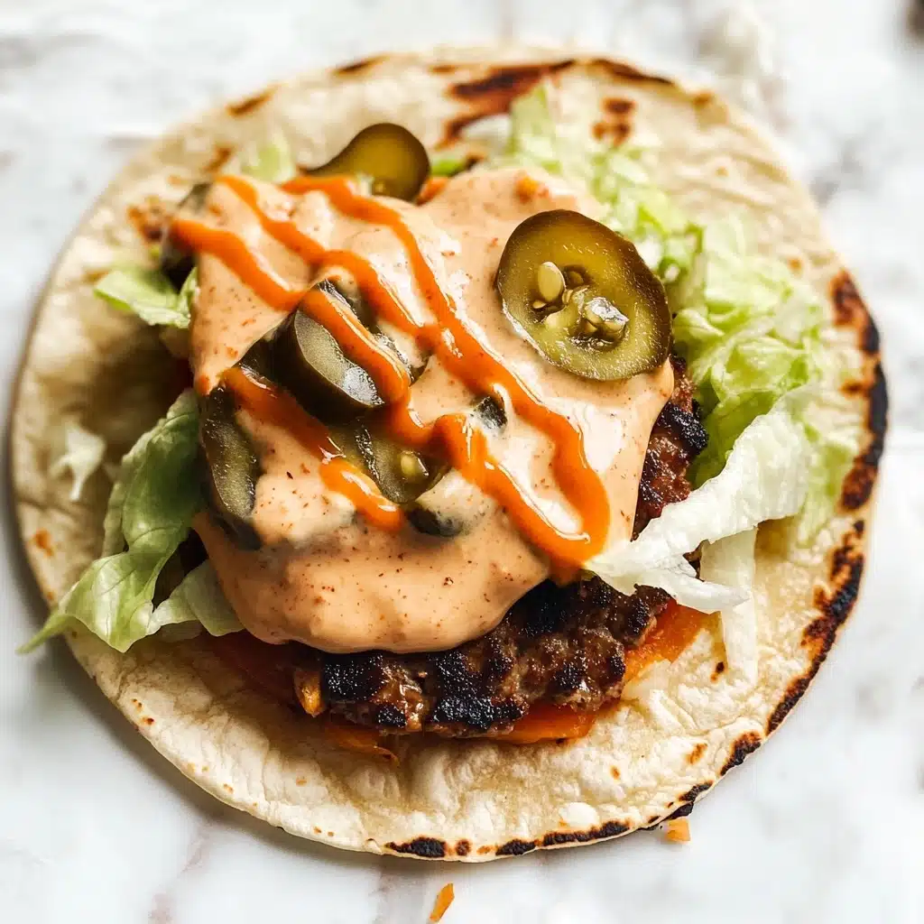 Easy Smash Burger Tacos Recipe - Recipe Image