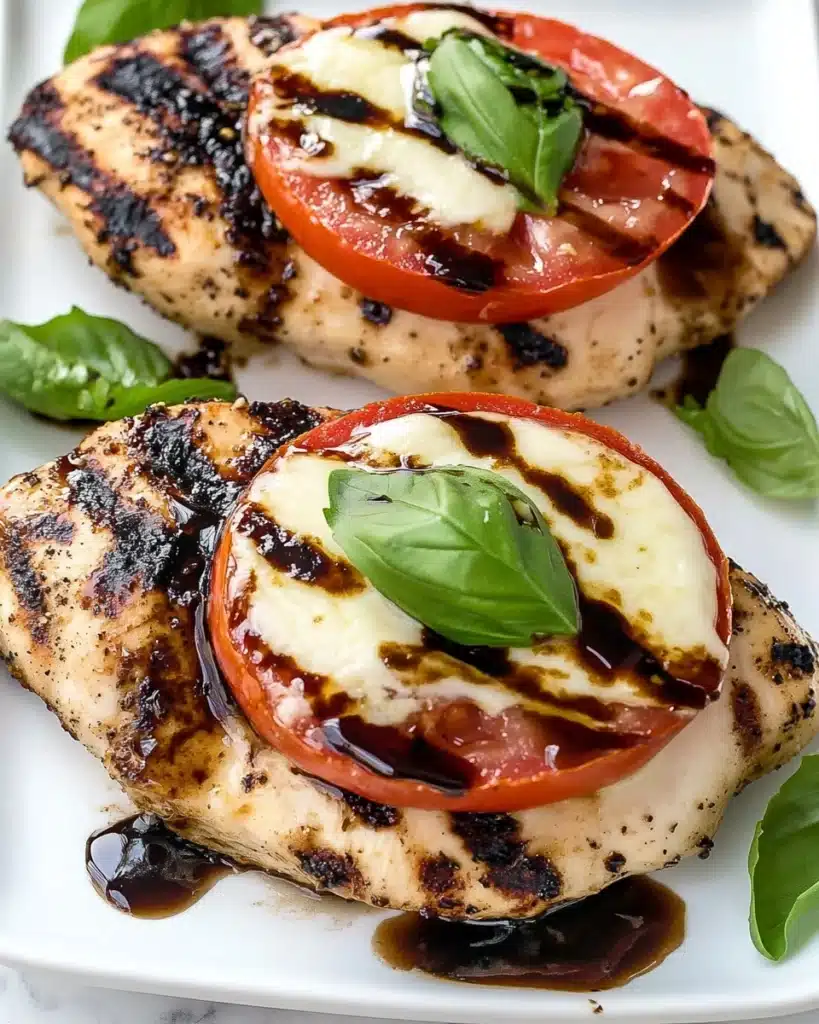 Caprese Grilled Chicken with Balsamic Glaze Recipe