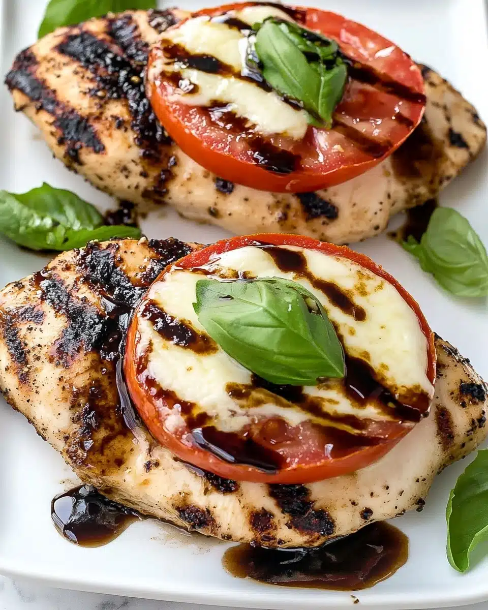 Caprese Grilled Chicken with Balsamic Glaze Recipe