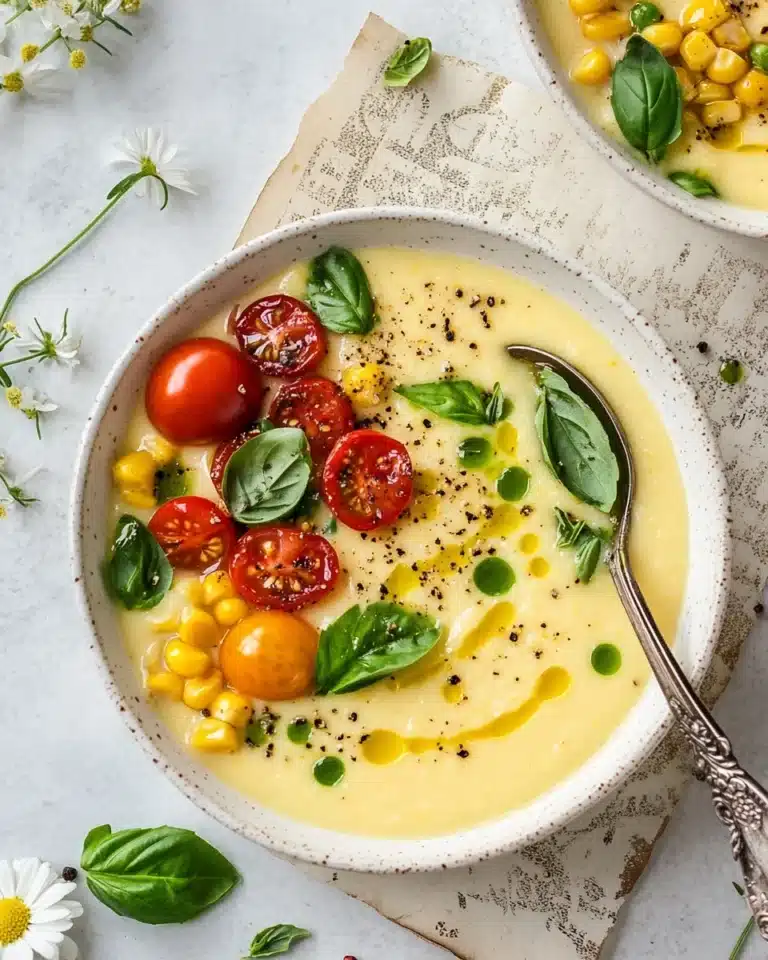 Summer Sweet Corn Gazpacho Recipe