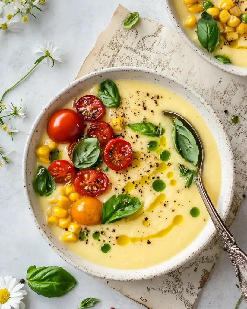 Summer Sweet Corn Gazpacho Recipe