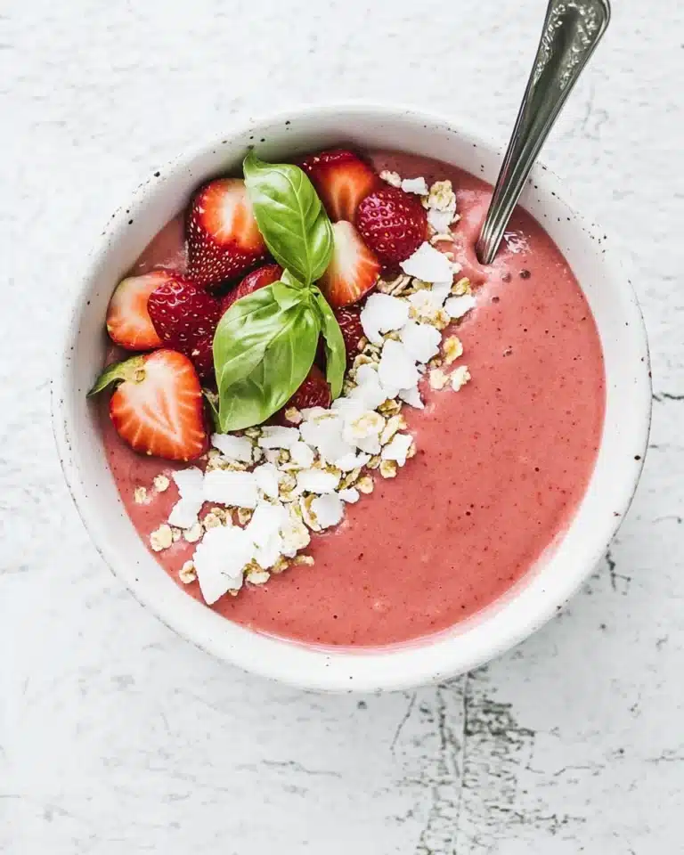 Strawberry Basil Gazpacho Recipe