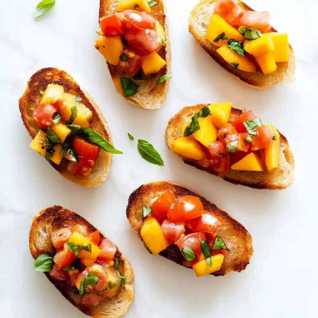 Tomato Mango Bruschetta Recipe - Recipe Image