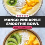 Mango Pineapple Smoothie Bowl Recipe