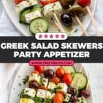 Greek Salad Skewers Recipe