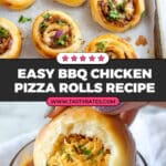 BBQ Chicken Pizza Rolls Recipe