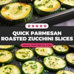 Parmesan Roasted Zucchini Recipe