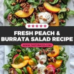 Summer Peach Salad with Burrata Recipe