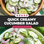 Creamy Cucumber Salad Recipe