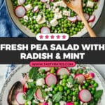 Spring Peas with Radish and Mint Recipe