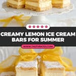 Lemon Ice Cream Bars Recipe