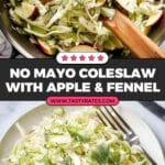 No Mayo Coleslaw with Fennel, Apple, and Dill Recipe