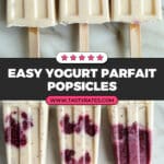 Yogurt Parfait Breakfast Popsicles Recipe