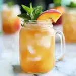 Minty Peach Tea Punch Recipe
