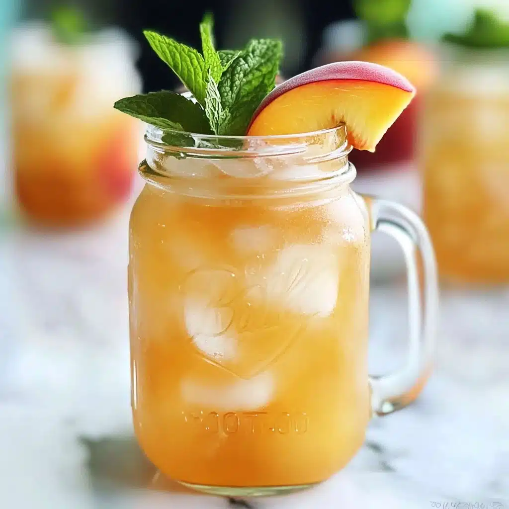 Minty Peach Tea Punch Recipe