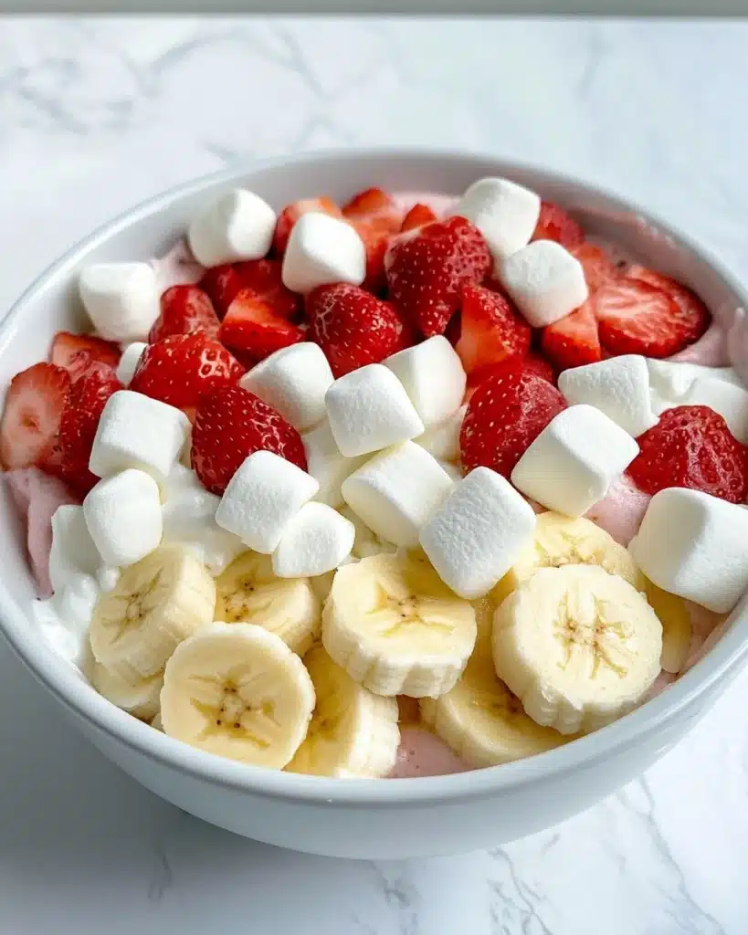 Strawberry Banana Cheesecake Salad Recipe