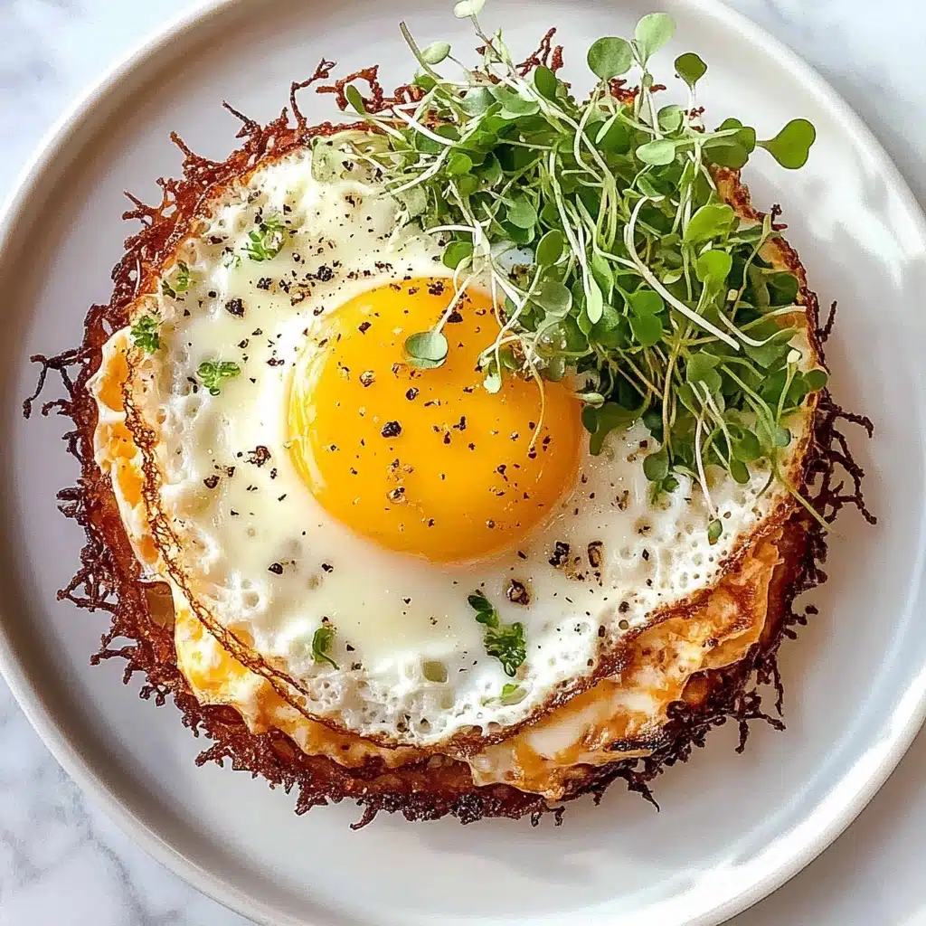 Viral Fried Egg Taco with Crispy Cheddar Cheese Recipe - Recipe Image