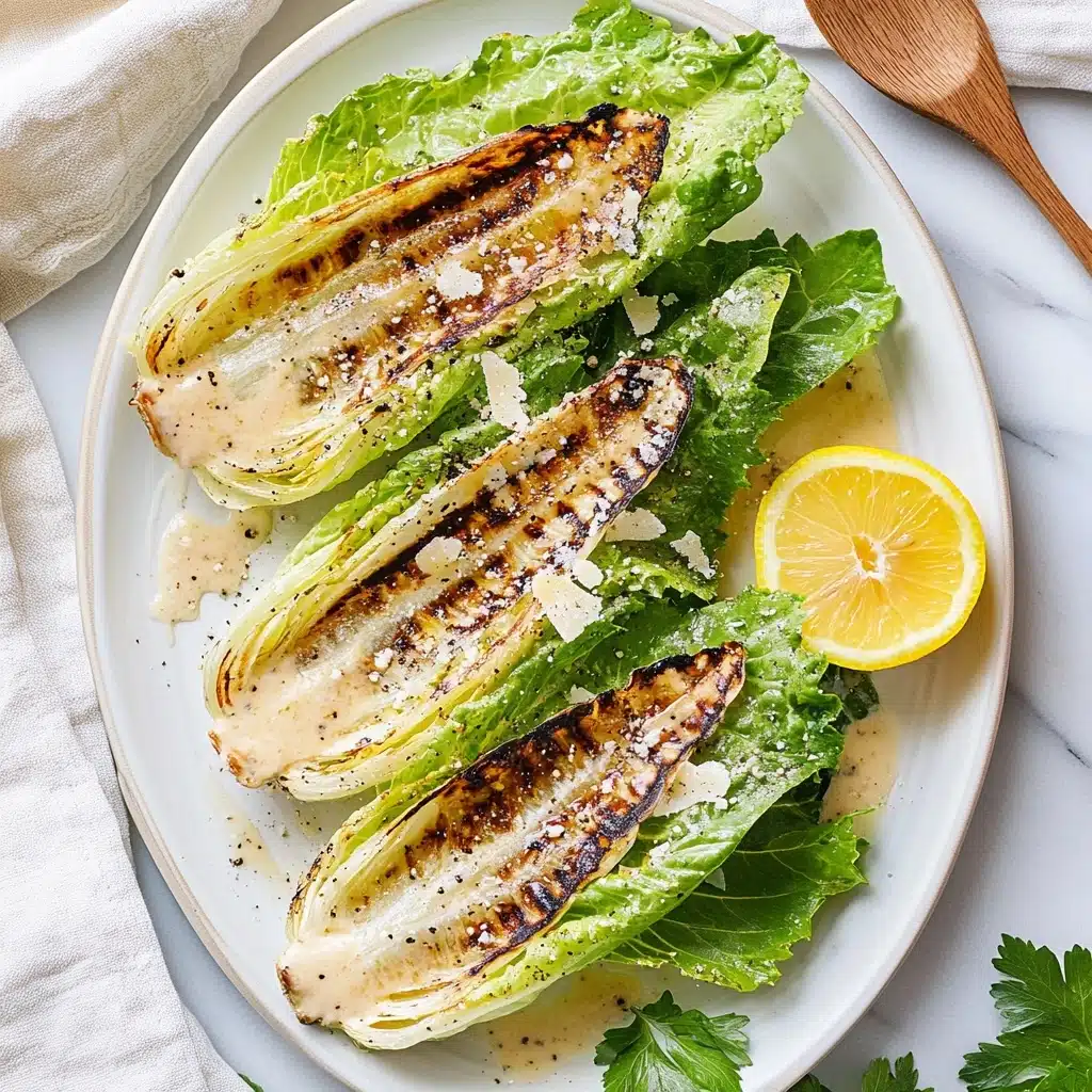 Grilled Romaine Lettuce Caesar Salad Recipe - Recipe Image