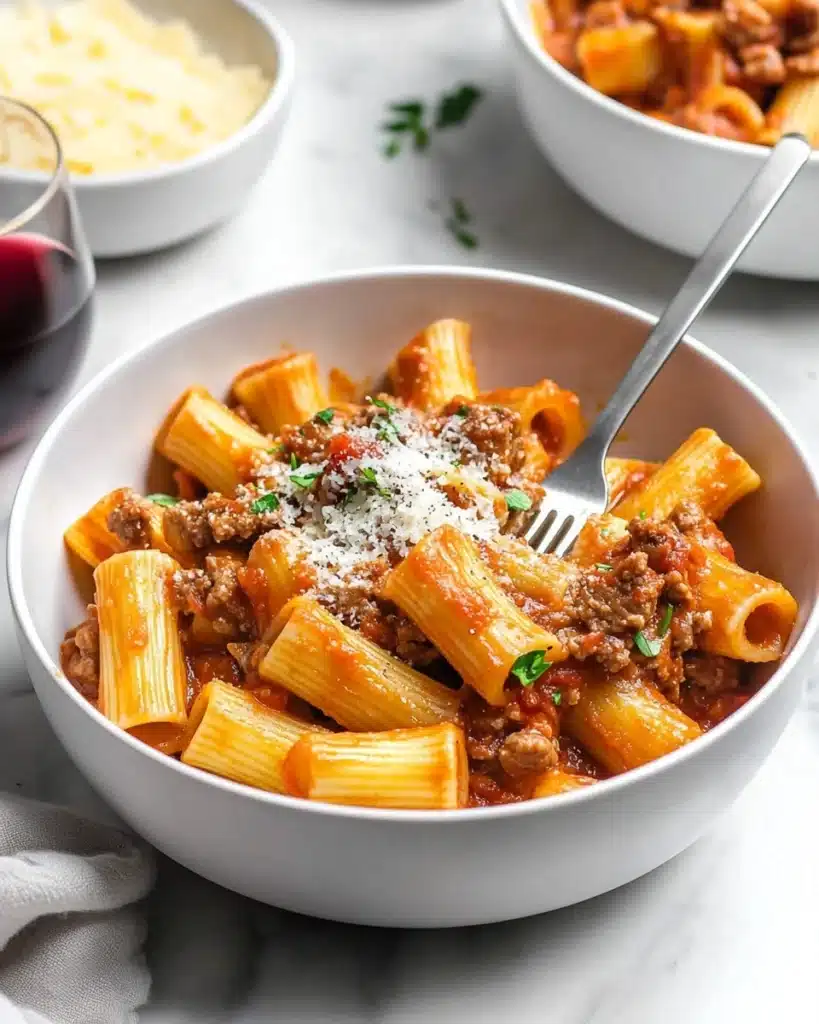 One-Pot Pasta with Meat Sauce Recipe