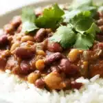 Chili Beans with Rice Recipe