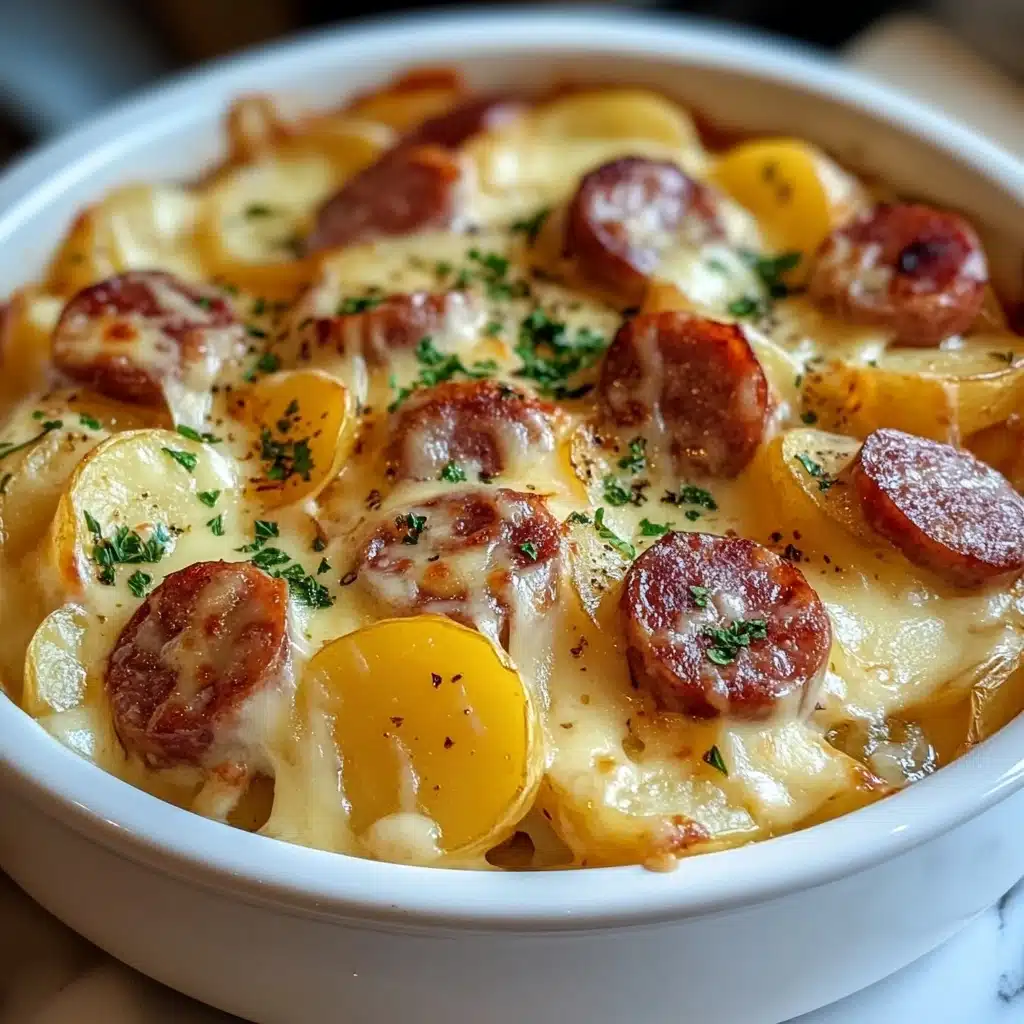 Slow Cooker Pierogi Kielbasa Casserole Recipe - Recipe Image