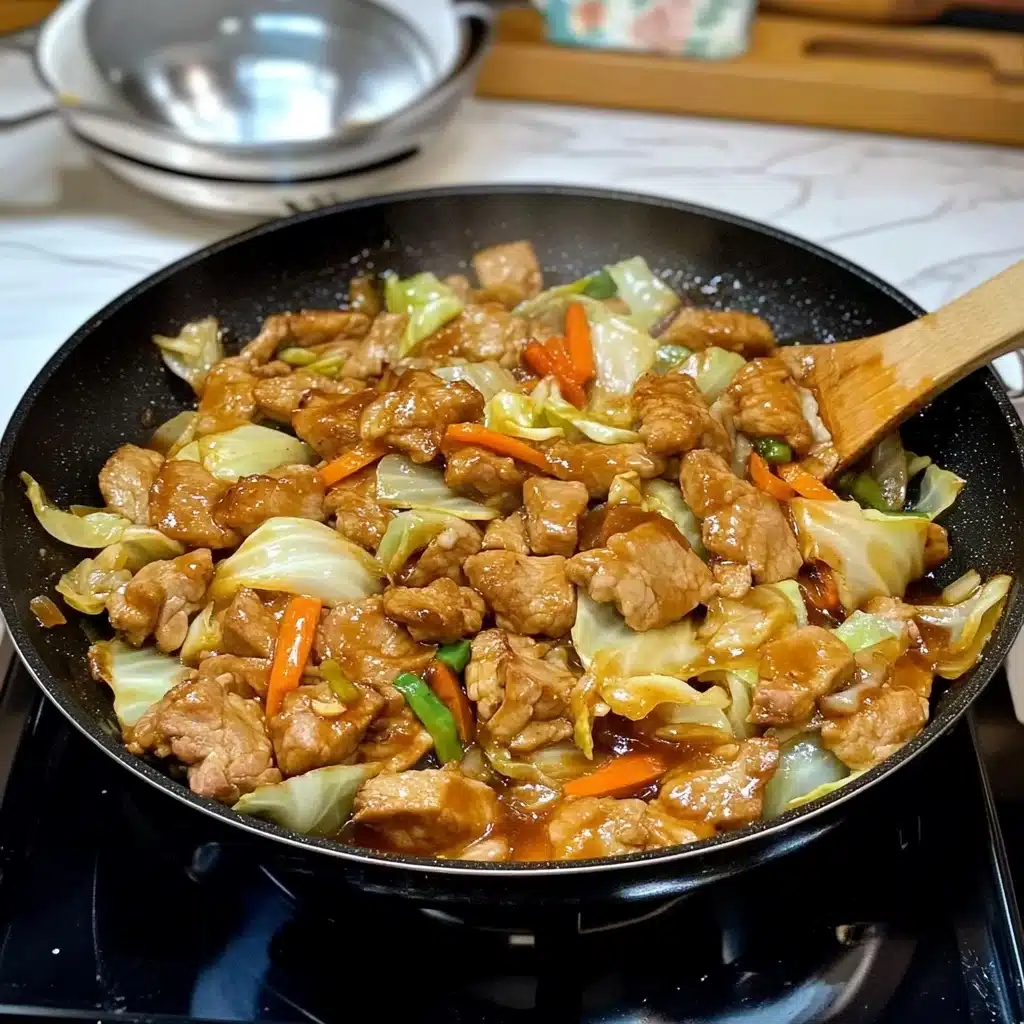 Easy Chicken & Cabbage Stir-Fry with BBQ Sauce Recipe - Recipe Image